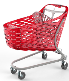 Wózek sklepowy 130L | Rabtrolley Samba Glamour 130L