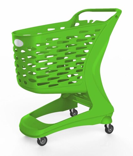 Wózek sklepowy plastikowy - Rabtrolley, MINI 80L Eko Color | Rabtrolley MINI 80L Eko Color
