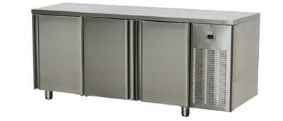 Stół chłodniczy trzydrzwiowy ze zlewem i rantem SCH - 3D/Z | RM 00008717 | RM Gastro 00008717