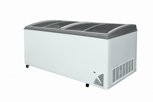 Zamrażarka skrzyniowa sklepowa z szybą wypukłą 555L | Byfal ARO-706/2