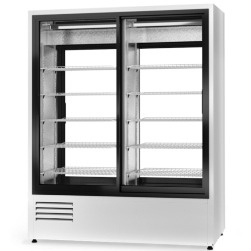 Szafa 2-drzwiowa chłodnicza Rapa Sch-2S2R 1200 szkło klient - obsługa | RAPA Sch-2S2R 1200