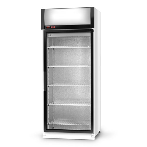 Szafa chłodnicza Rapa na napoje 1-drzwiowa Sch-S 725 - agregat górny, przeszklona