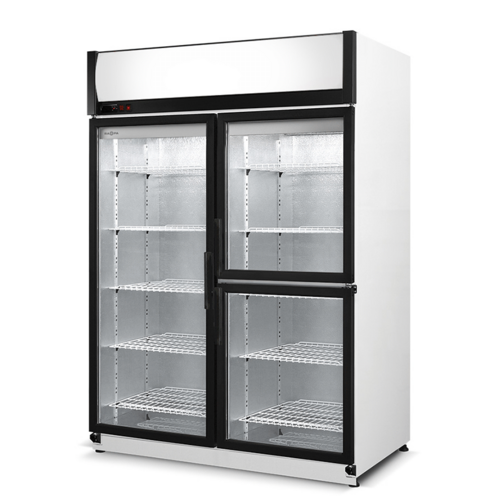 Szafa chłodnicza przeszklona 140x72x200 cm Rapa Sch-S 1400/3D - agregat górny