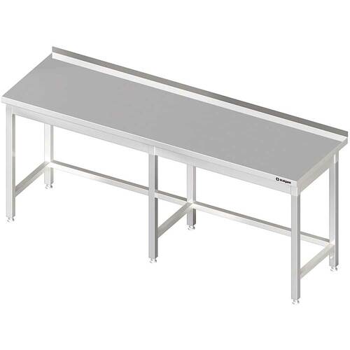 Stół przyścienny bez półki 2500x600x850 mm spawany | Stalgast 980036250