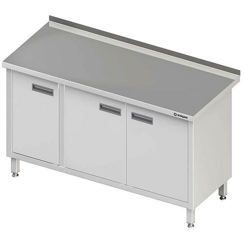 Stół przyścienny z drzwiami skrzydłowymi 1500x600x850 mm | Stalgast 980166150