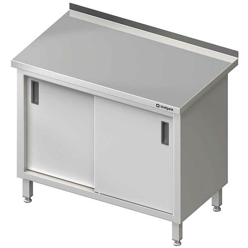 Stół przyścienny z drzwiami suwanymi 1700x600x850 mm | Stalgast 980186170