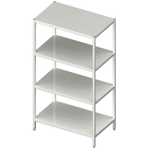 Regał magazynowy,półki pełne 1300x600x1800 skręcany | Stalgast 981856130