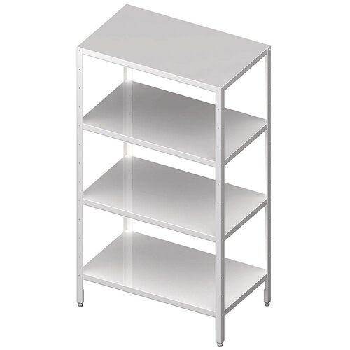 Regał magazynowy,półki pełne 1200x500x1800 skręcany | Stalgast 981885120