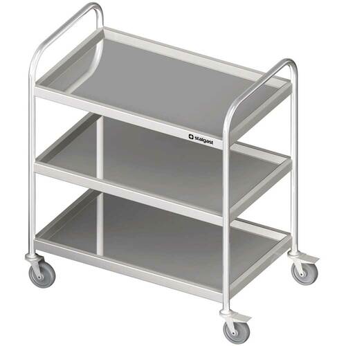 Wózek kelnerski trzypółkowy 1200x600x950 mm | Stalgast 982036120