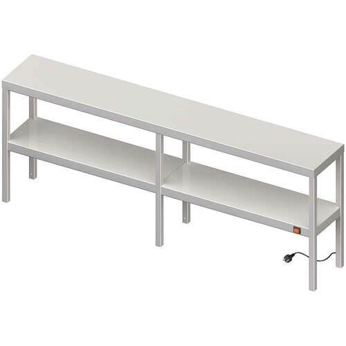 Nadstawka grzewcza na stół podwójna  1500x400x700 mm | Stalgast 982234150