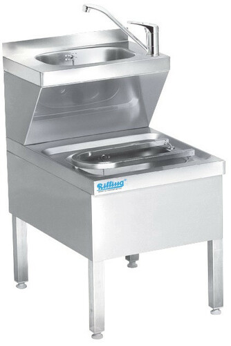 Zlew na mopa z umywalką 500x700x850(900) mm | Rilling AAK0705C0000
