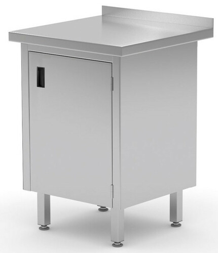 Stół przyścienny szafka z drzwiami na zawiasach 430x600x850 mm | Polgast 128046-1