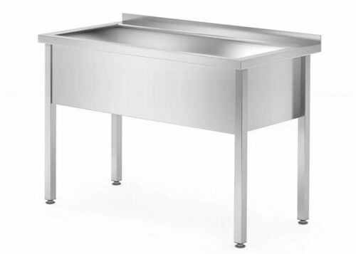 Basen nierdzewny 1000 x 700 x 850mm jednokomorowy - spawany | Hendi 812860