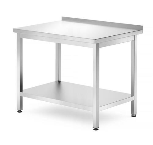 Stół nierdzewny przyścienny 1000x700x850 mm roboczy z półką - skręcany | Hendi 812723