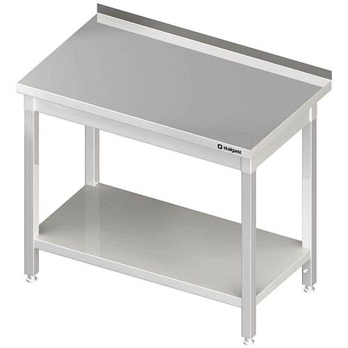 Stół przyścienny z półką 900x600x850 mm spawany | Stalgast 980046090S