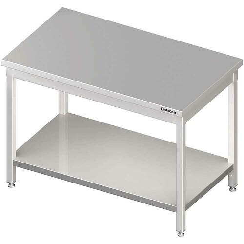 Stół centralny z półką 800x800x850 mm spawany | Stalgast 980108080S