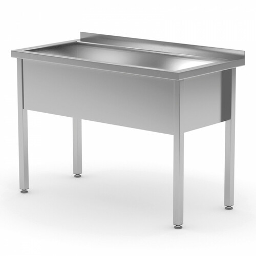 Stół z basenem jednokomorowym - wysokość komory h = 300 mm 1000x600x850mm | Polgast 205106/3