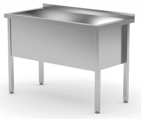 Stół z basenem jednokomorowym - wysokość komory h = 400 mm 600x600x850mm | Polgast 205066/4