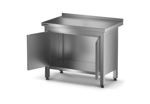 Gastronomiczny stół do pracy z szafką RAPA SG-Z1 1000x600x850 mm | RAPA SG-Z1 1000x600x850