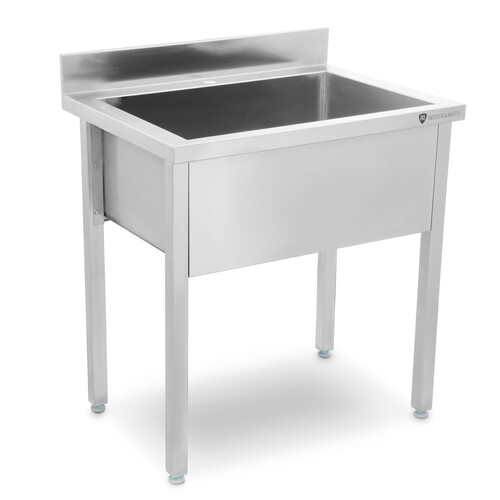 Stół z basenem 1-komorowym| 800x600x850 mm | skręcany| Resto Quality RQMSB6080