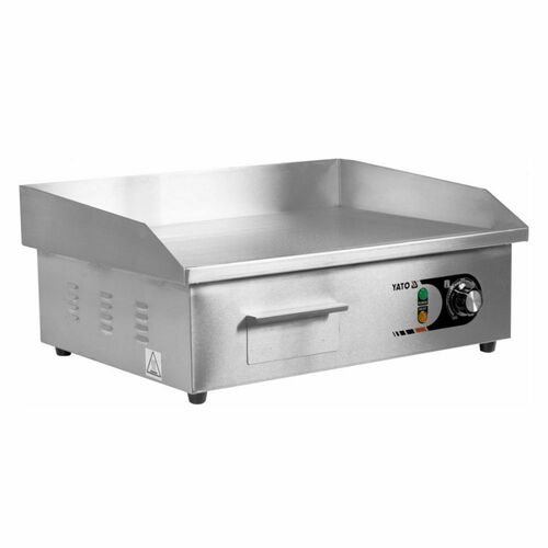 Elektryczna płyta grillowa gładka 550 mm | Yato Gastro YG-04585