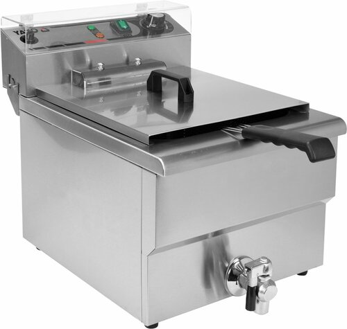 Frytownica gastronomiczna elektryczna z zaworem spustowym 12L | Yato Gastro YG-04630