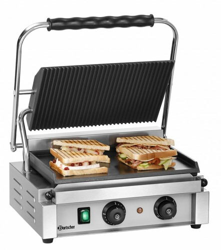 Gastronomiczny grill kontaktowy Panini; 1GR | Bartscher A150776