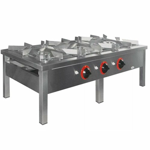 EGAZ Taboret gazowy 3-palnikowy 1690x600x350 mm | Egaz TG-330.I