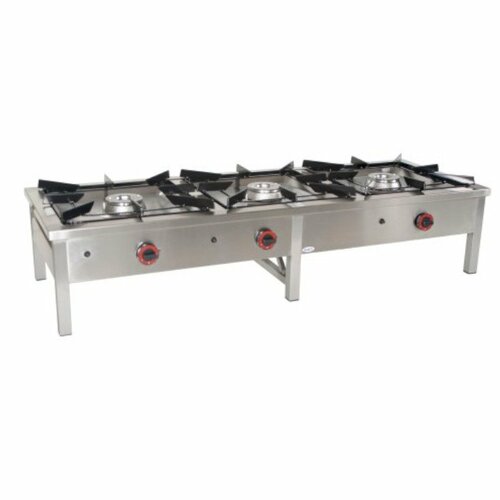 EGAZ Taboret gazowy 3-palnikowy 1690x600x350 mm | Egaz TG-324.I