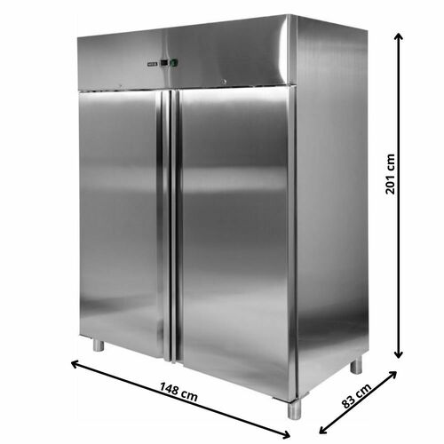 Szafa mroźnicza 2-drzwiowa nierdzewna 1300L | Yato Gastro YG-05211