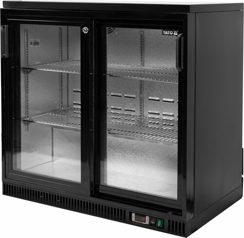 Witryna chłodnicza do butelek 2-drzwiowa 227L | Yato Gastro YG-05356