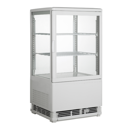 Witryna chłodnicza nastawna 1-drzwiowa 58 litrów kolor biały, oświetlenie led | PROBOX PXRT-58L