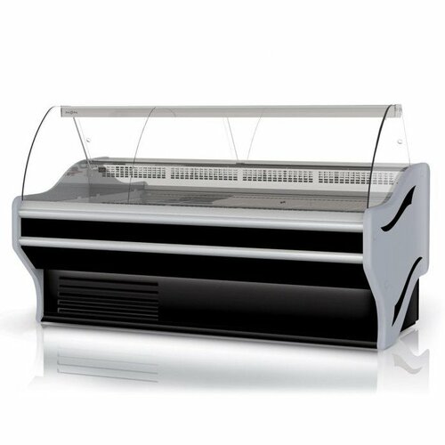 Lada chłodnicza z szybą giętą 2020x1070x1220 mm | Rapa L-E 202/107