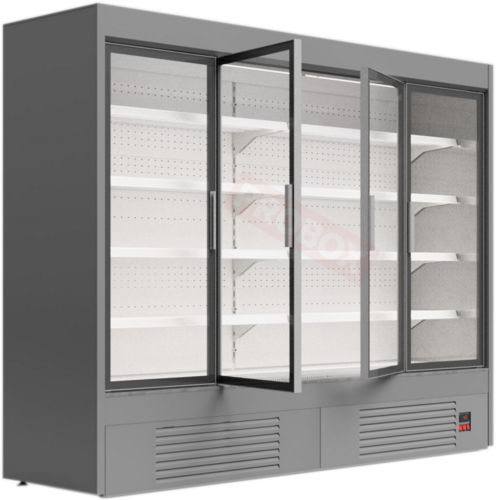 Regał chłodniczy do sklepu z drzwiami uchylnymi - Mawi, GRANDIS HGD 0.7 2580x674x1990mm | Mawi GRANDIS HGD 2.5 - 0.7