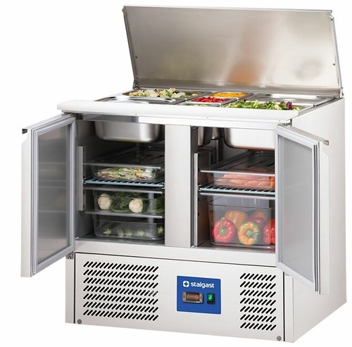Stół chłodniczy 2-drzwiowy sałatkowy 240L | Stalgast 832129
