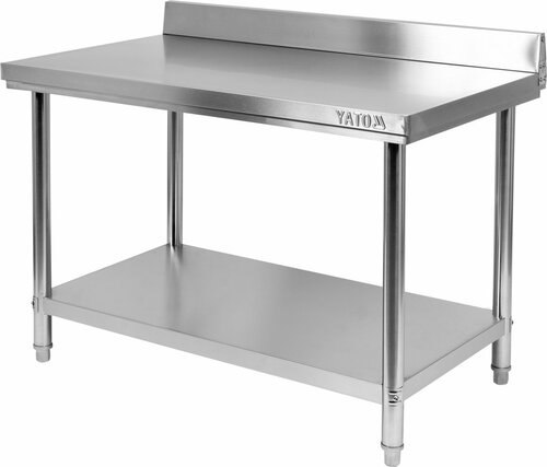 Stół nierdzewny z półką 800x700x(H)850+100 mm OD RĘKI | Yato Gastro YG-09030 OR
