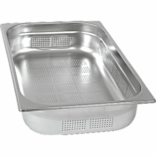Pojemnik stalowy, perforowany, Comfort, GN 1\1, H 65 mm | Stalgast 121067