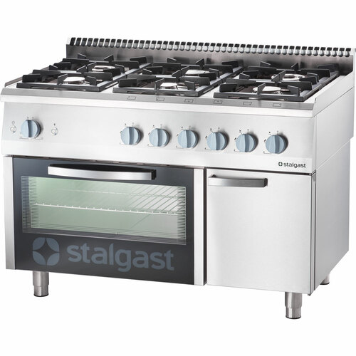 Trzon gazowy z piek. gazowym, 1200x700, 32.5+5.0 kW, G20\20 mbar | Stalgast 9711110