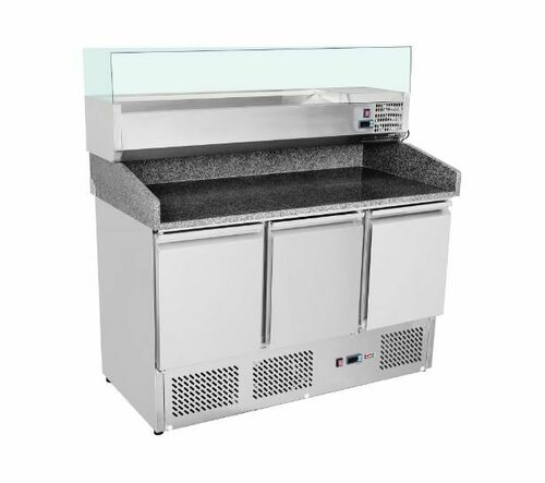 Stół do pizzy 3-drzwiowy z chłodz. witrynką MP-903 | Redfox 00028545