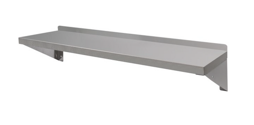 Półka wisząca nierdzewna z relingiem, haczykami i rantem 1200x300x180 mm | Yato Gastro YG-08937