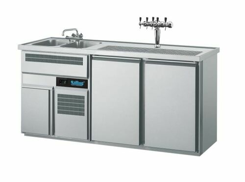 Barowy stół chłodniczy 2-drzwiowy 1950x700x980 mm | Rilling AGTM722L81-1/1