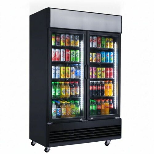 Szafa chłodnicza przeszklona czarna 1000L | PROBOX PXLG 1000 BLACK
