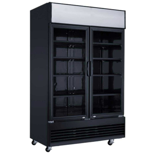 Szafa chłodnicza przeszklona czarna 800L | PROBOX PXLG 800 BLACK