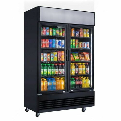 Szafa chłodnicza przeszklona czarna 800L | PROBOX PXLG 800 BLACK