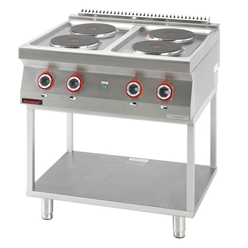 Trzon gastronomiczny elektryczny 4 płyty okrągłe 4x2,6kW na podstawie szkieletowej