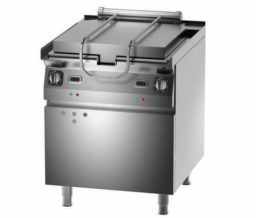 Patelnia indukcyjna nierdzewna przechył misy mechaniczny 50l 10kW