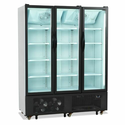 Szafa chłodnicza 3-drzwiowa przeszklona 1600x730x2073 mm | FS1600H Tefcold