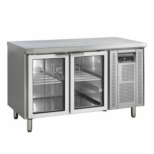 Stół chłodniczy przeszklony 2-drzwiowy GN1/1 282L | CK7210G Tefcold
