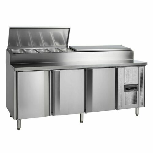 Stół chłodniczy 3-drzwiowy z nadstawką | SS8300 Tefcold