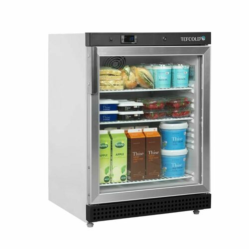 Chłodziarka podblatowa przeszklona 136L | Tefcold UR200G